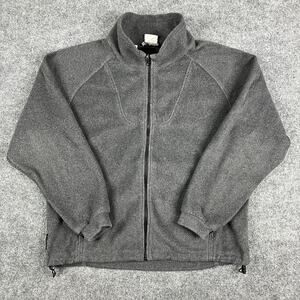Columbia‎ Fleece Jacket Womens Size L Gray Full Zip Soft Outdoor Warm Coat